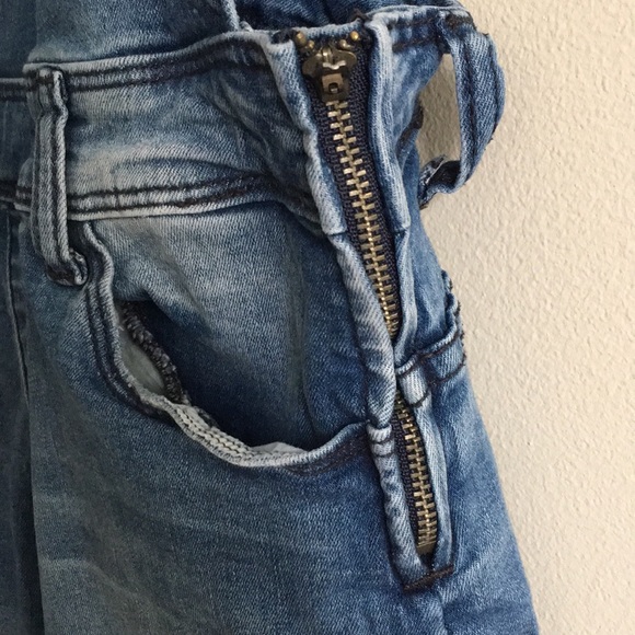 Nature | distressed denim overalls jeans 7 - Picture 4 of 8